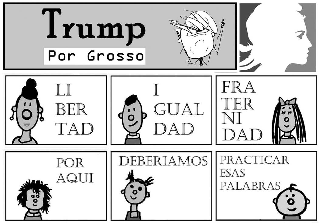Trump. | Ilustración por Grosso/Especial para El Tiempo