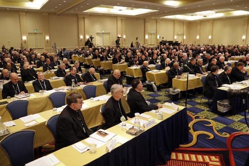 Miembros de la Conferencia de Obispos Católicos de los Estados Unidos se reunieron en su evento anual en Baltimore, el 14 de noviembre del 2016. En la apertura de la conferencia los obispos pidie ...
