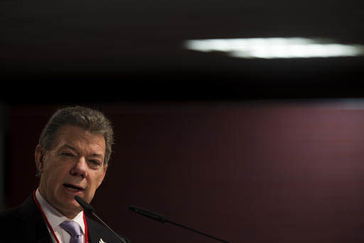El presidente de Colombia y Premio Nobel de la Paz, Juan Manuel Santos, propone "La Carta de Colombia, 10 principios para la Paz". (Archivo/AP Photo/Francisco Seco).