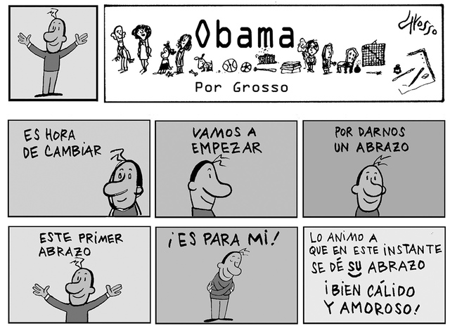 Obama. | Ilustración por Grosso/Especial para Grosso