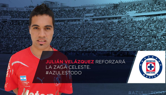 Julián Velázquez | Twitter @Cruz_Azul_FC