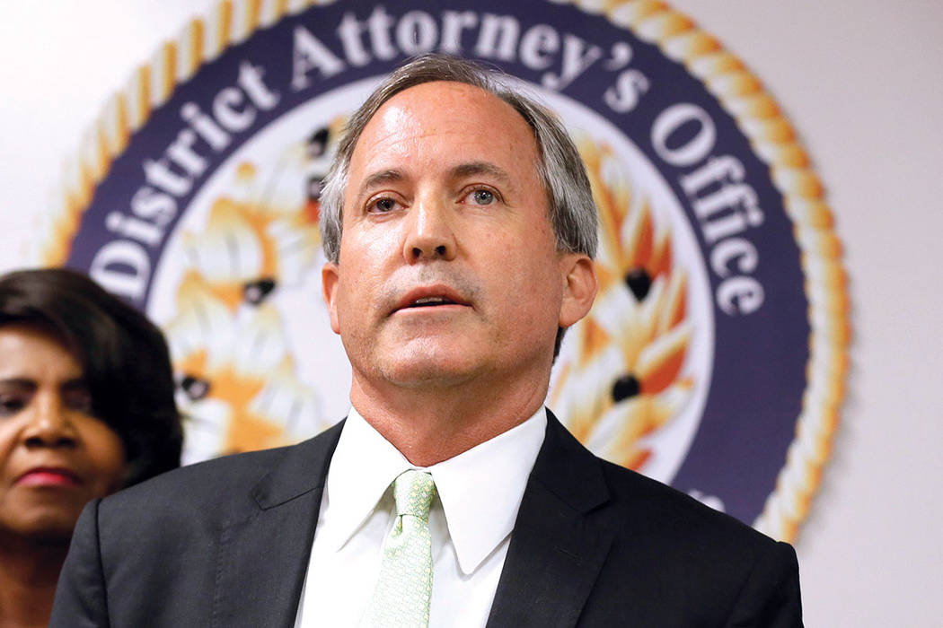 El Procurador General de Texas Ken Paxton. | Foto AP/Tony Gutierrez.