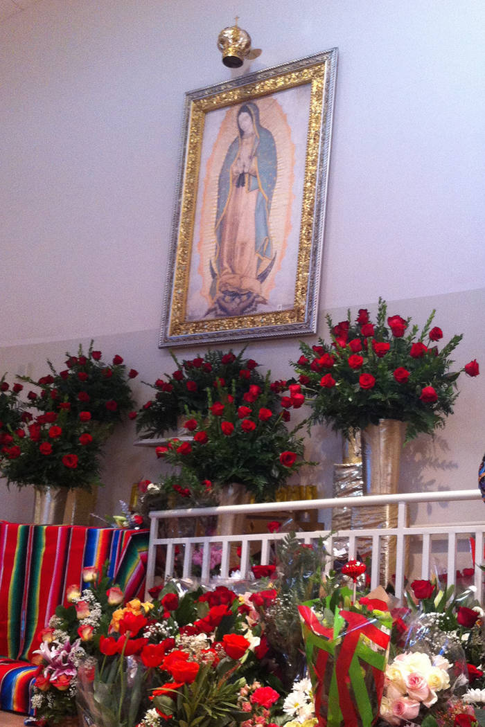 La Virgen de Guadalupe en la parroquia de Francisco de Sales en Las Vegas, el 12 de diciembre del 2016. | Foto Valdemar González / El Tiempo Archivo.