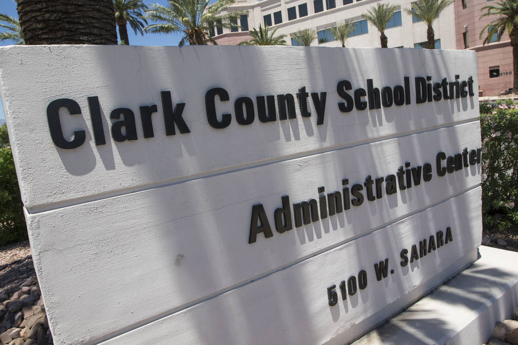 Edificio de administración del Distrito Escolar del Condado de Clark en Las Vegas (Richard Brian / Las Vegas Review-Journal) @vegasphotograph