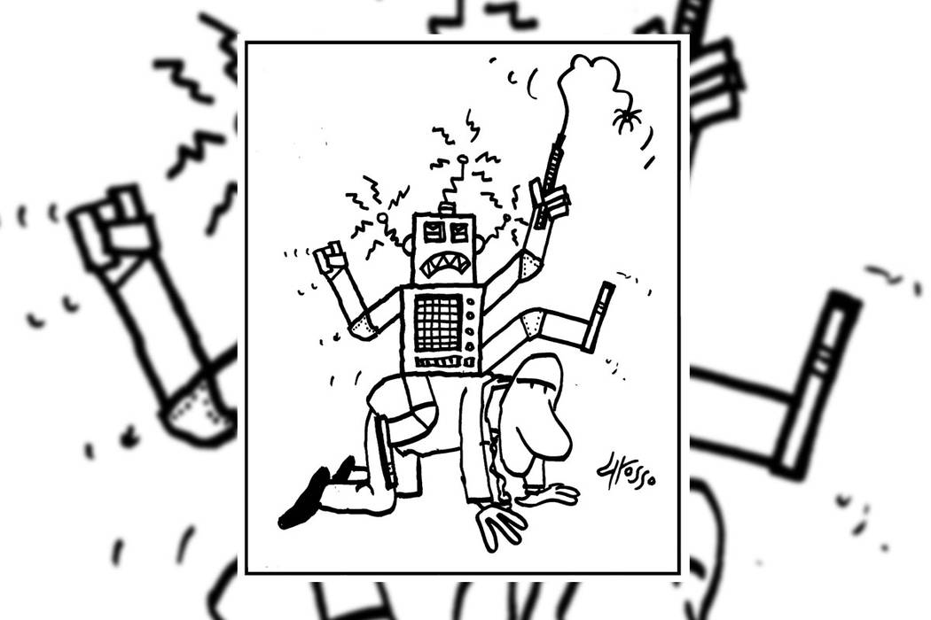 Robots locos. | Ilustración por Grosso / Especial para El Tiempo.