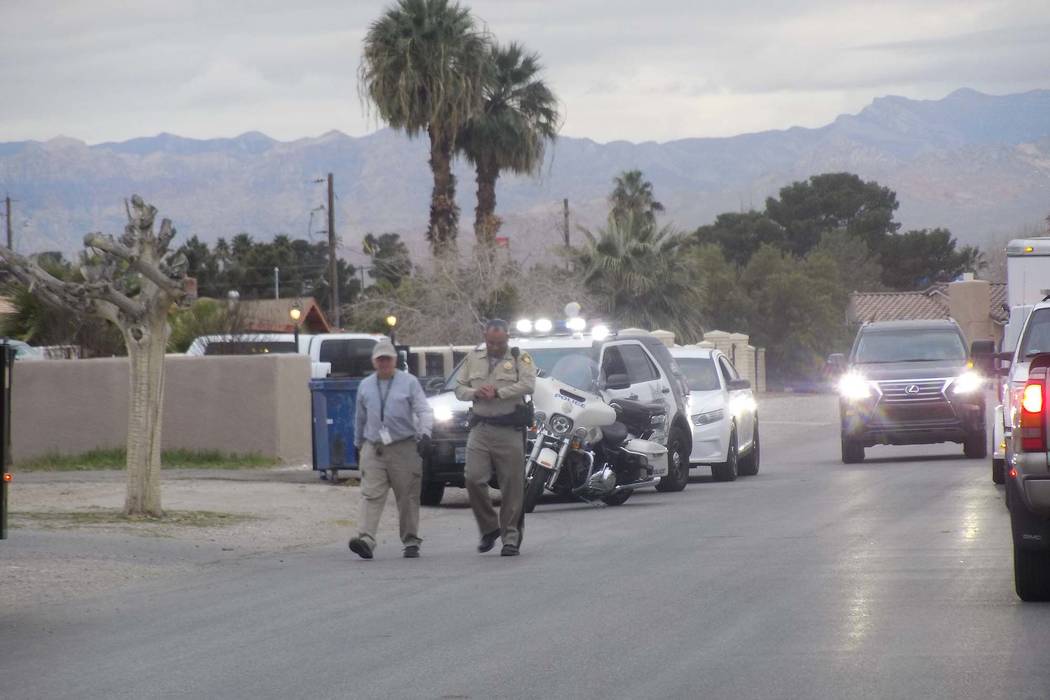 La policía de Las Vegas se asoció con Control Animal de Las Vegas para capturar a un toro fugitivo en la cuadra 1900 de la calle Ophir, cerca del bulevar Martin Luther King y la avenida Washingt ...