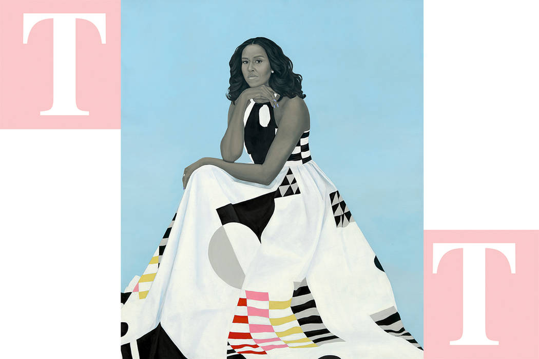Retrato de la ex-primera dama de EE.UU., Michelle Obama. [Foto Notimex]