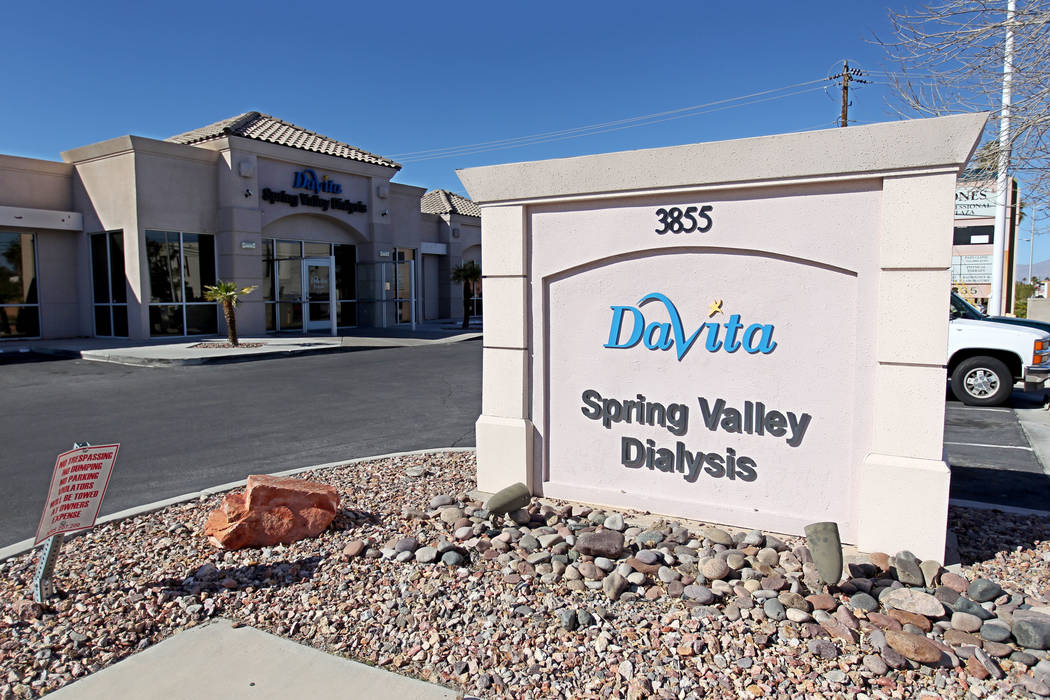 DaVita Spring Valley Dialysis se muestra en la calle 3855, bulevar Jones en Las Vegas el jueves, 15 de febrero de 2018. K.M. Cannon Las Vegas Review-Journal @KMCannonPhoto
