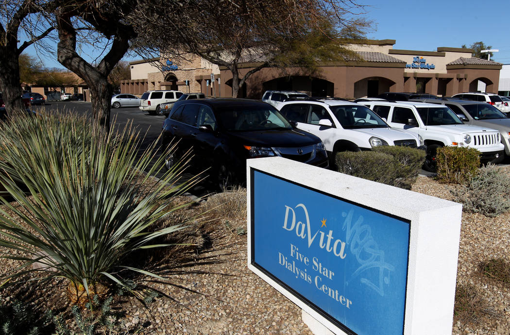 El DaVita Five Star Dialy Center se muestra en el 2400 Tech Center Court cerca de la calle Smoke Ranch en Las Vegas el jueves 15 de febrero de 2018. K.M. Cannon Las Vegas Review-Journal @KMCannonPhoto