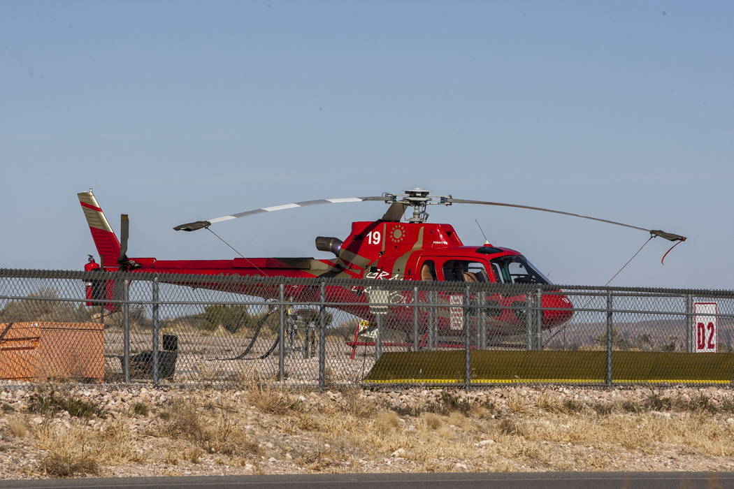 Un helicóptero Papillon en el Gran Cañón Oeste en la Reservación India de la Nación Hualapai en Arizona el domingo 11 de febrero de 2018. (Patrick Connolly / Las Vegas Review-Journal) @PConnPie
