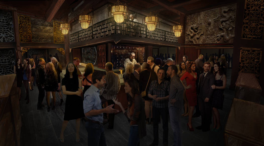 Kind Heaven incluirá múltiples áreas, incluido este bar llamado The Dispensary. La atracción en The Linq Hotel también contará con múltiples salas de música. Kind Heaven