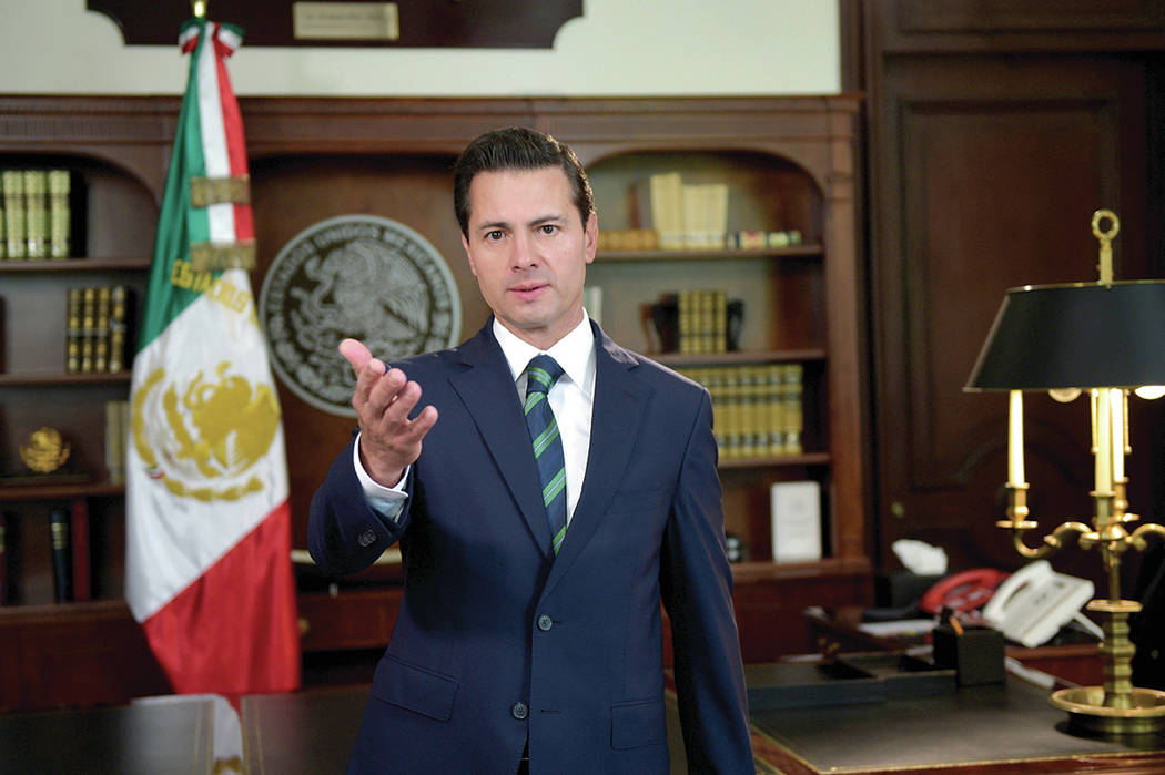 El presidente de la República, Enrique Peña Nieto, dirigió un mensaje referido a la relación entre México y los Estados Unidos de América. México, 5 Abr 2018 (Notimex- Presidencia).