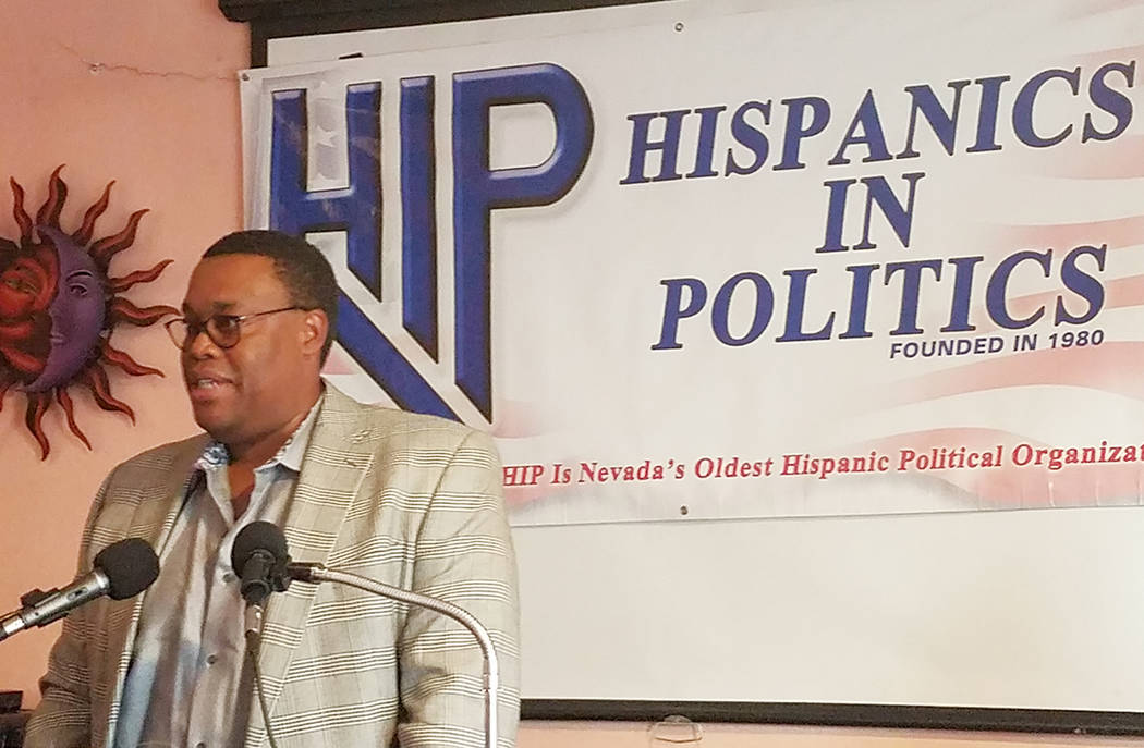 Cedric Crear participó en el foro de Hispanos en Política, el pasado miércoles 4 de abril de 2018. Foto Cortesía.