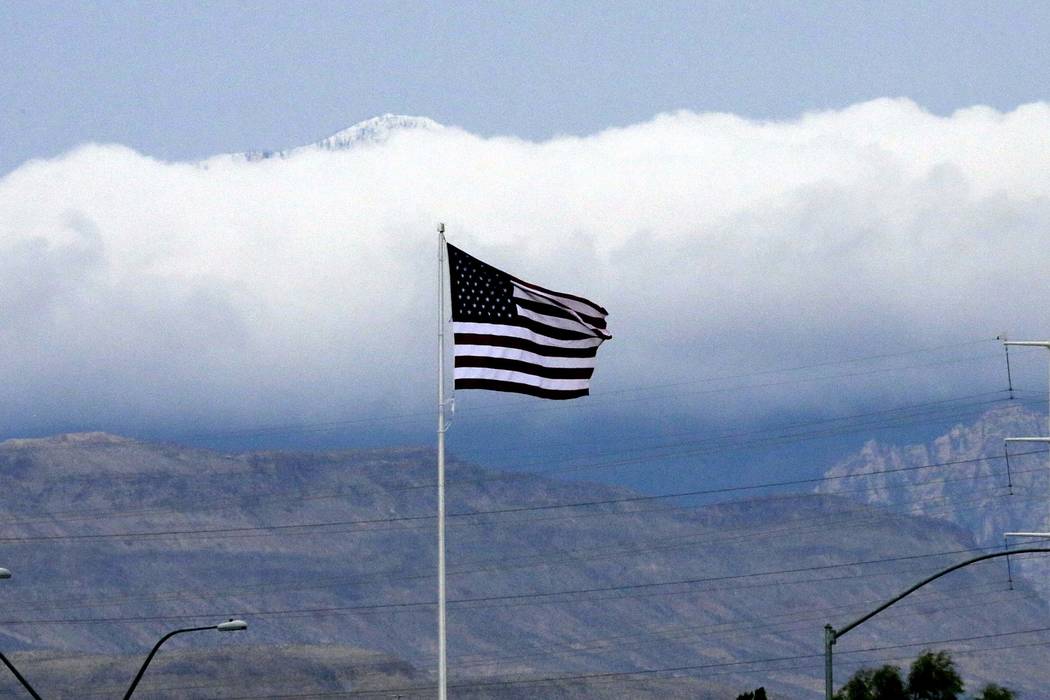 Una alerta de vientos fuertes ha sido emitida para el Valle de Las Vegas hasta el jueves. (Bizuayehu Tesfaye / Las Vegas Review-Journal) @bizutesfaye