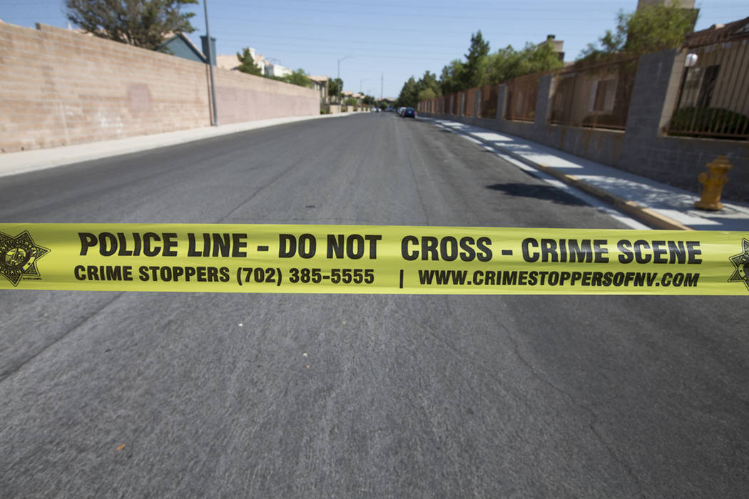 Una persona fue hospitalizada después de un tiroteo en el valle central el martes por la tarde, afirmó la Policía de Las Vegas. (Archivo de Las Vegas Review-Journal)