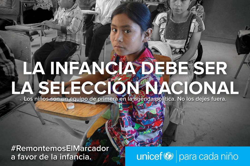 México, 14 Jun 2018 (Notimex-Especial).- En el marco de la copa mundial del fútbol el Fondo de las Naciones Unidas para la Infancia, realiza la campaña Remontemos el Marcador, con la que se pre ...