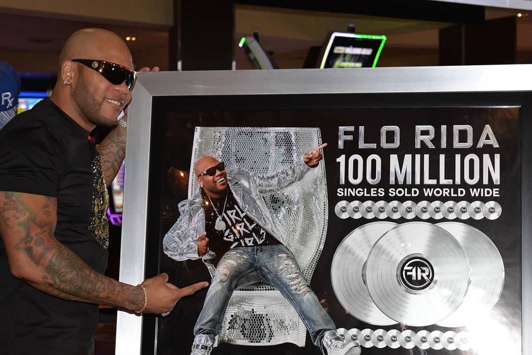 Flo Rida ha vendido millones de discos, tal y como lo muestra la foto. Viernes 29 de junio de 2018, en el Hard Rock hotel & casino. Foto Frank Alejandre / El Tiempo.