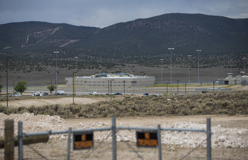 Una vista de la Prisión Estatal Ely antes de la ejecución de Scott Dozier, programado para el miércoles, en Ely el martes 10 de julio de 2018. Chase Stevens Las Vegas Review-Journal @csstevensphoto