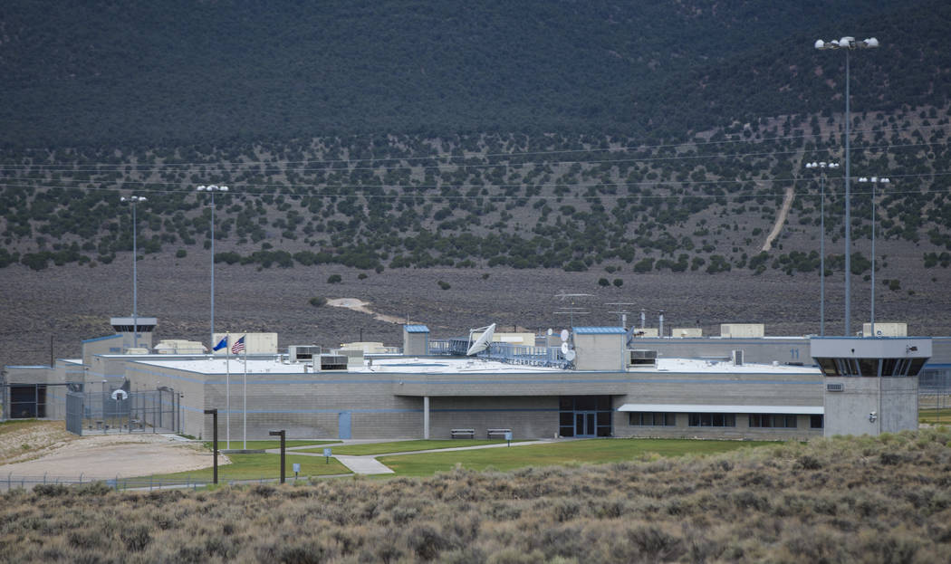 Una vista de la Prisión Estatal Ely antes de la ejecución de Scott Dozier, programado para el miércoles, en Ely el martes 10 de julio de 2018. Chase Stevens Las Vegas Review-Journal @csstevensphoto