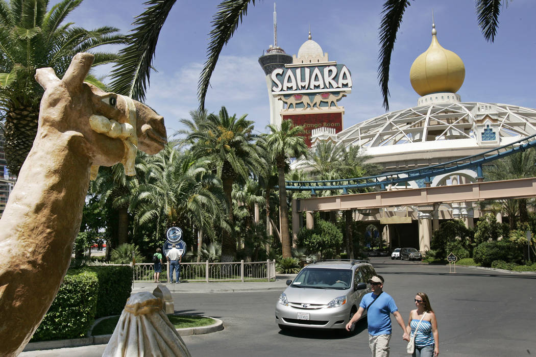 El antiguo Sahara en Las Vegas Strip, 26 de mayo de 2006. (John Locher / Las Vegas Review-Journal)