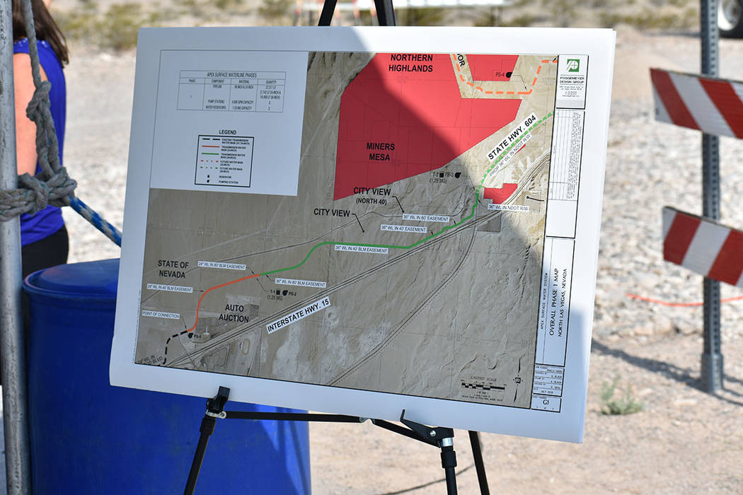 Este proyecto proporcionará un abastecimiento de hasta 3,000 acres en la zona norte del valle. Martes 31 de julio en North Las Vegas. Foto Anthony Avellaneda / El Tiempo.