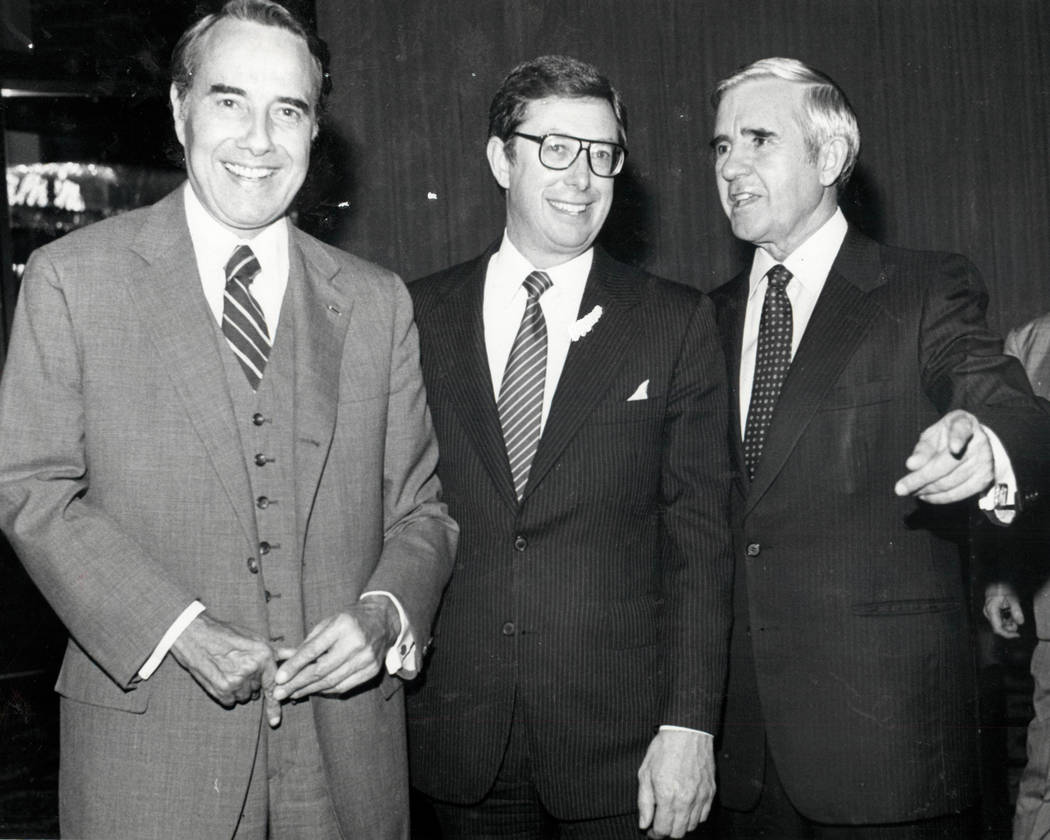 Bob Dole, Robert List y Paul Laxalt en 1982. (Foto de archivo Las Vegas Review-Journal)