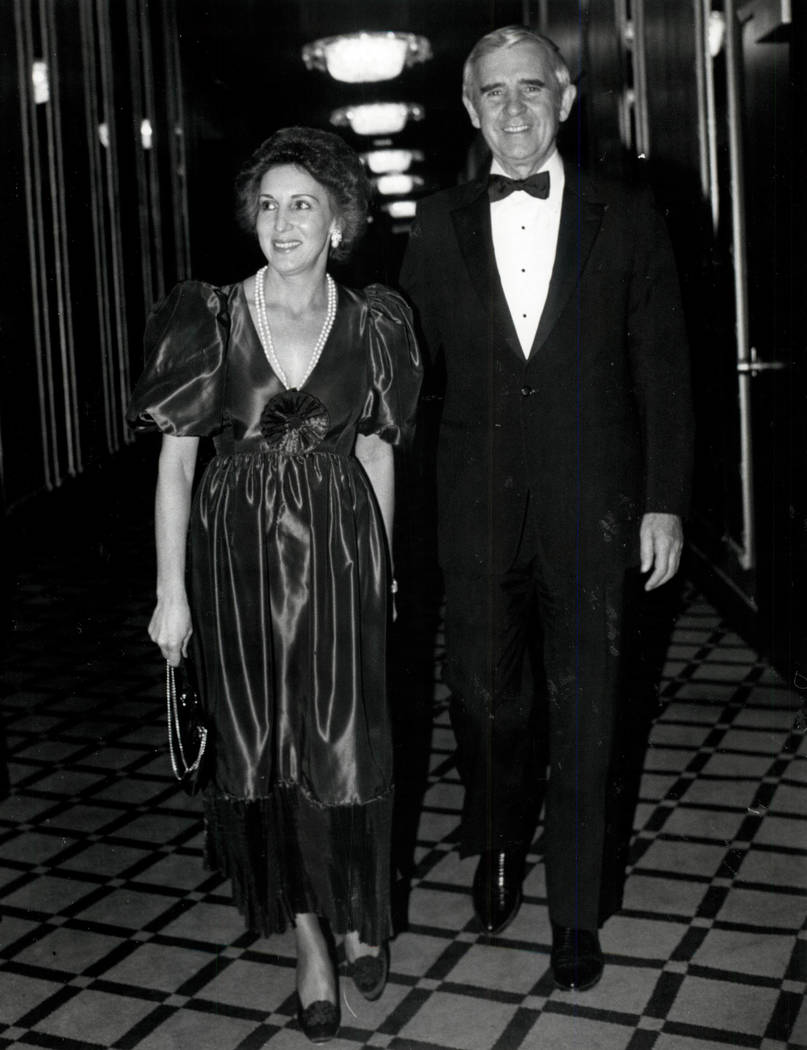 Carol y Paul Laxalt en 1982. (Foto de archivo Las Vegas Review-Journal)