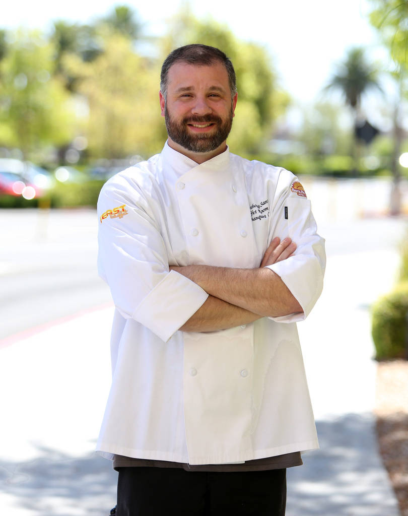 El chef Anthony Santori en Santa Fe Station el viernes 22 de junio de 2018, en Las Vegas. (Bizuayehu Tesfaye / Las Vegas Review-Journal) @bizutesfaye