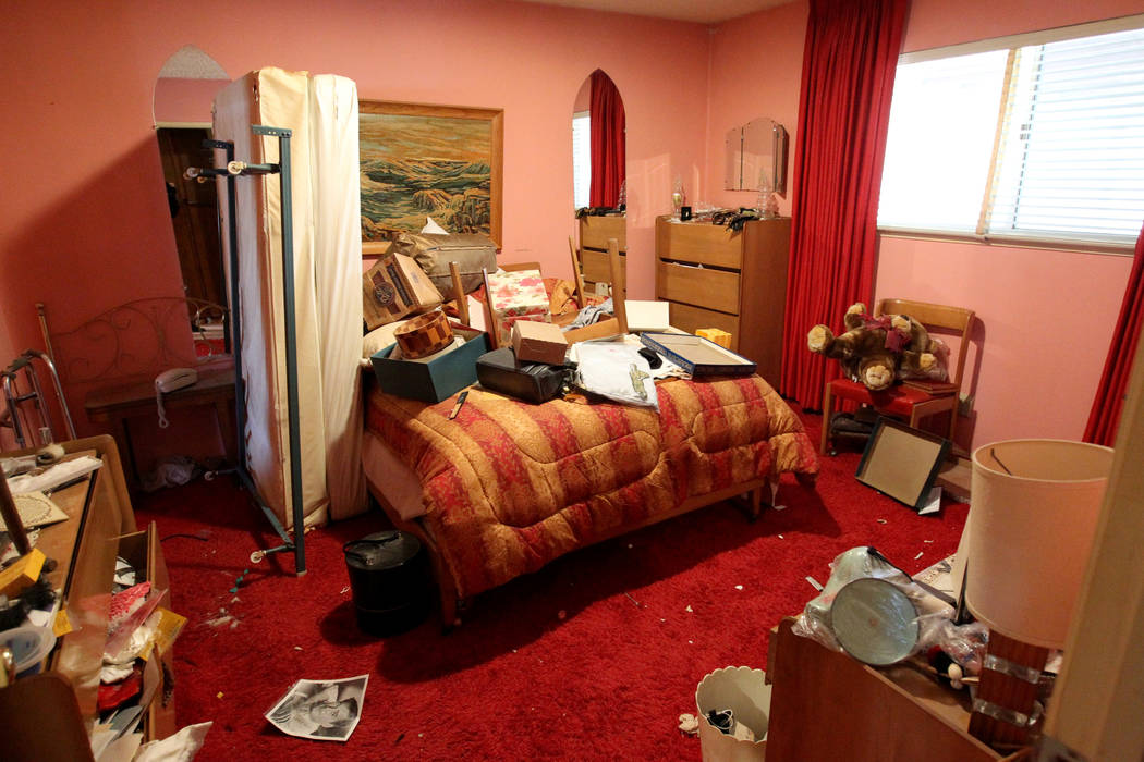 Una habitación en la casa ubicada en 809 Palmhurst Drive en Las Vegas el jueves 22 de febrero de 2018. Después de que la propietaria de la casa, Carole Barnish, falleciera en agosto pasado, Shal ...