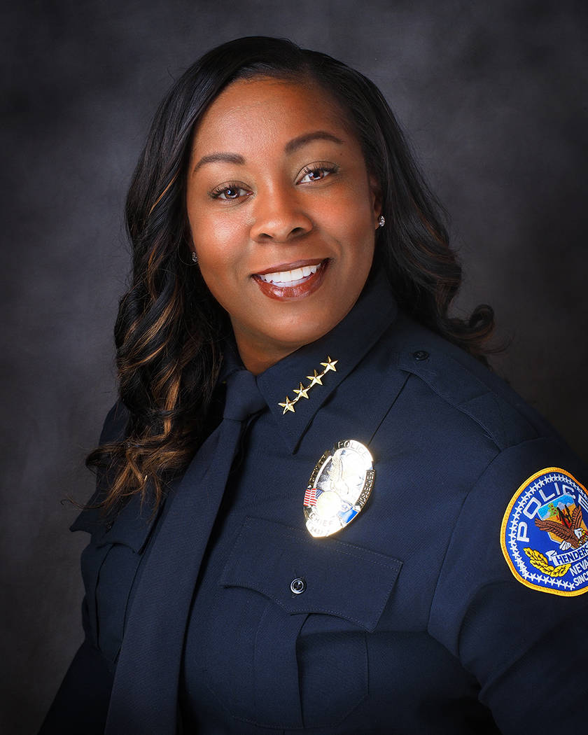 LaTesha Watson fue juramentada como jefa de policía el otoño pasado. Ciudad de Henderson