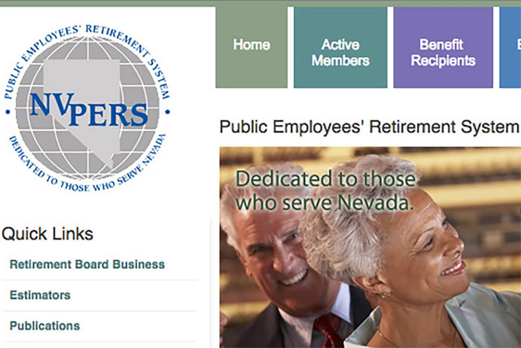 El fondo de pensiones de empleados públicos de Nevada aumentó 2.3 por ciento en el año fiscal que finalizó el 30 de junio, por debajo de la tasa objetivo a largo plazo de un retorno del 8 por ...