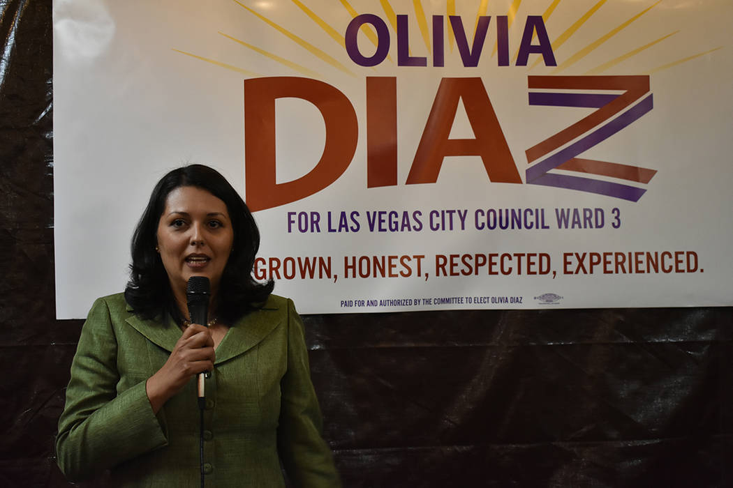“Estoy contendiendo para concejal por el Distrito 3 porque yo crecí aquí, esta es mi casa, es mi hogar”: Olivia Díaz, candidata a concejal por el Distrito 3 de Las Vegas. Miércoles 30 de e ...