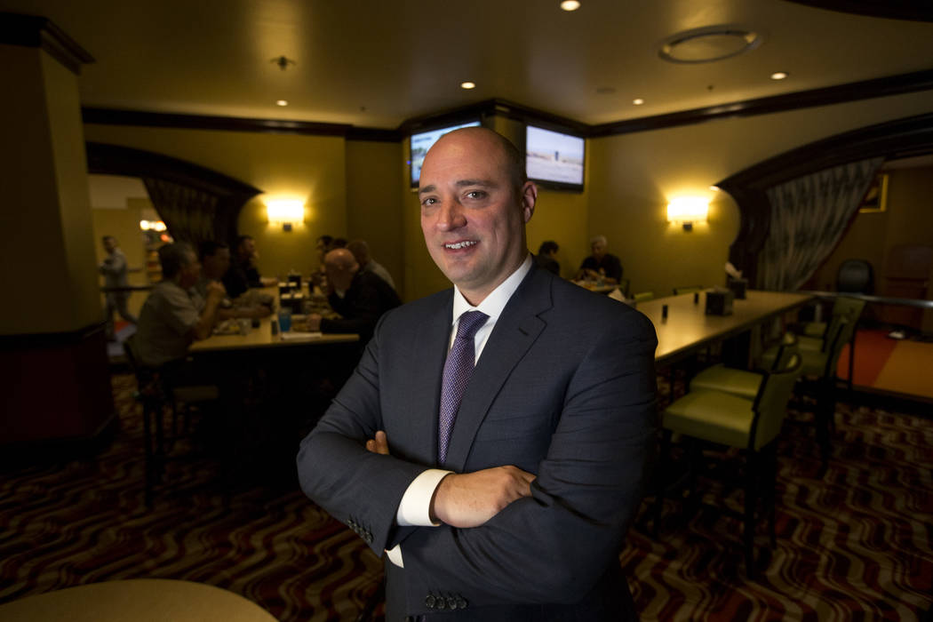 Matt Maddox, CEO de Wynn Resorts Ltd., durante una entrevista con el reportero del Review-Journal, Rick Velotta, el lunes 19 de febrero de 2018. Richard Brian Las Vegas Review-Journal @vegasphotograph