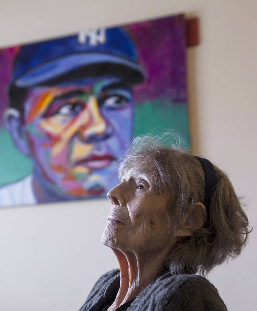 Julia Ruth Stevens, de 102 años, hija del jugador Babe Ruth del Salón de la Fama de los New York Yankees, el sábado 2 de febrero de 2019, en la casa de Stevens, en Henderson. (Benjamin Hager / ...
