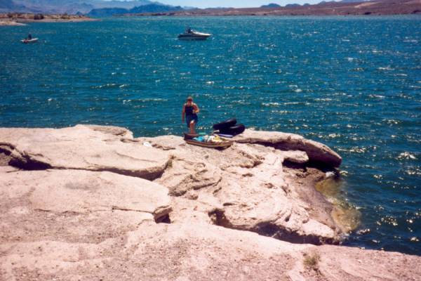 Gypsum Point en Lake Mead National Recreation Area, visto el 25 de enero de 2019. (Michael Quine / Las Vegas Review-Journal) @ Vegas88s