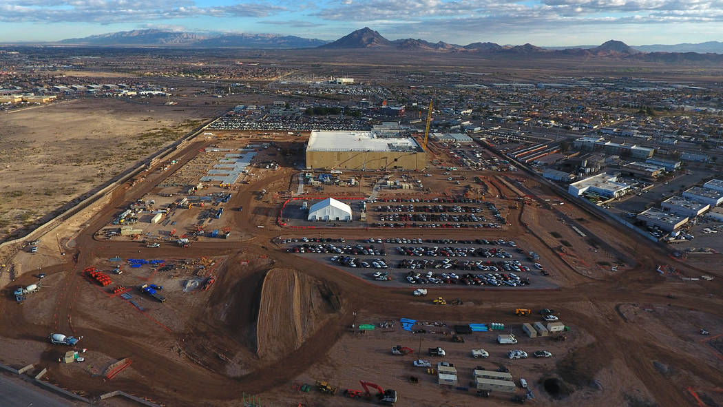 Vista aérea del Google Data Center en construcción en Henderson, Nevada, el lunes 11 de marzo de 2019. (Michael Quine / Las Vegas Review-Journal) @ Vegas88s