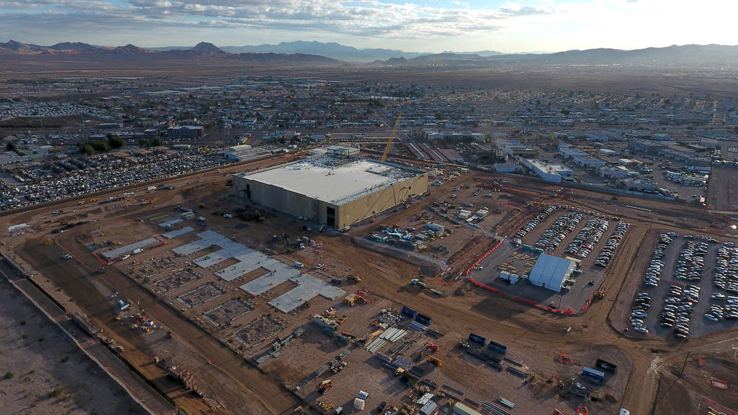 Vista aérea del Google Data Center en construcción en Henderson, Nevada, el lunes 11 de marzo de 2019. (Michael Quine / Las Vegas Review-Journal) @ Vegas88s