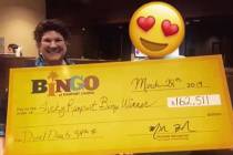 Un afortunado ganador de bingo se llevó a casa un cheque por $162 mil 511 el 28 de marzo de 20 ...