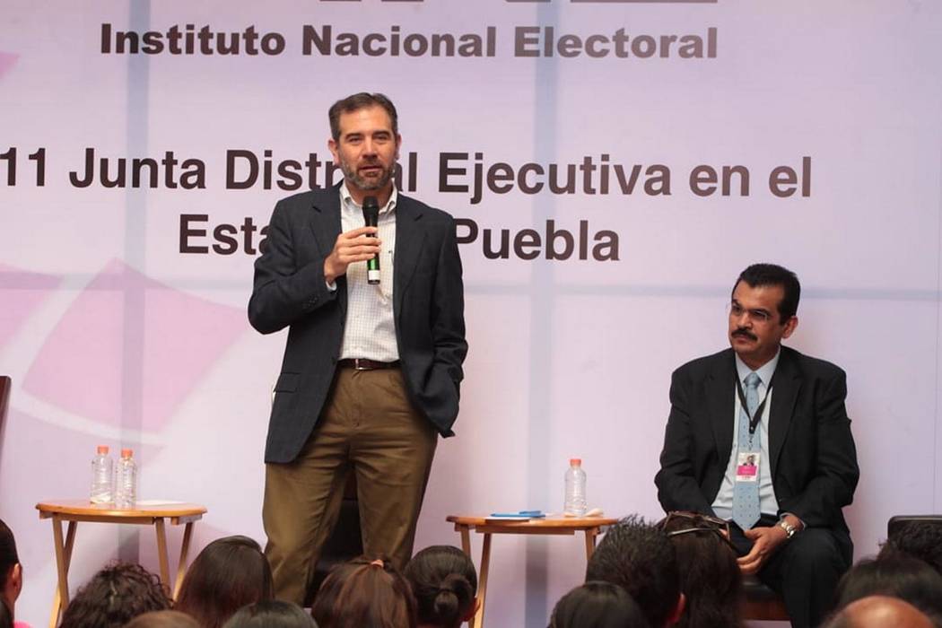 ARCHIVO. Puebla, 25 Mar 2019 (Notimex-Especial).- El consejero presidente del INE, Lorenzo Cór ...