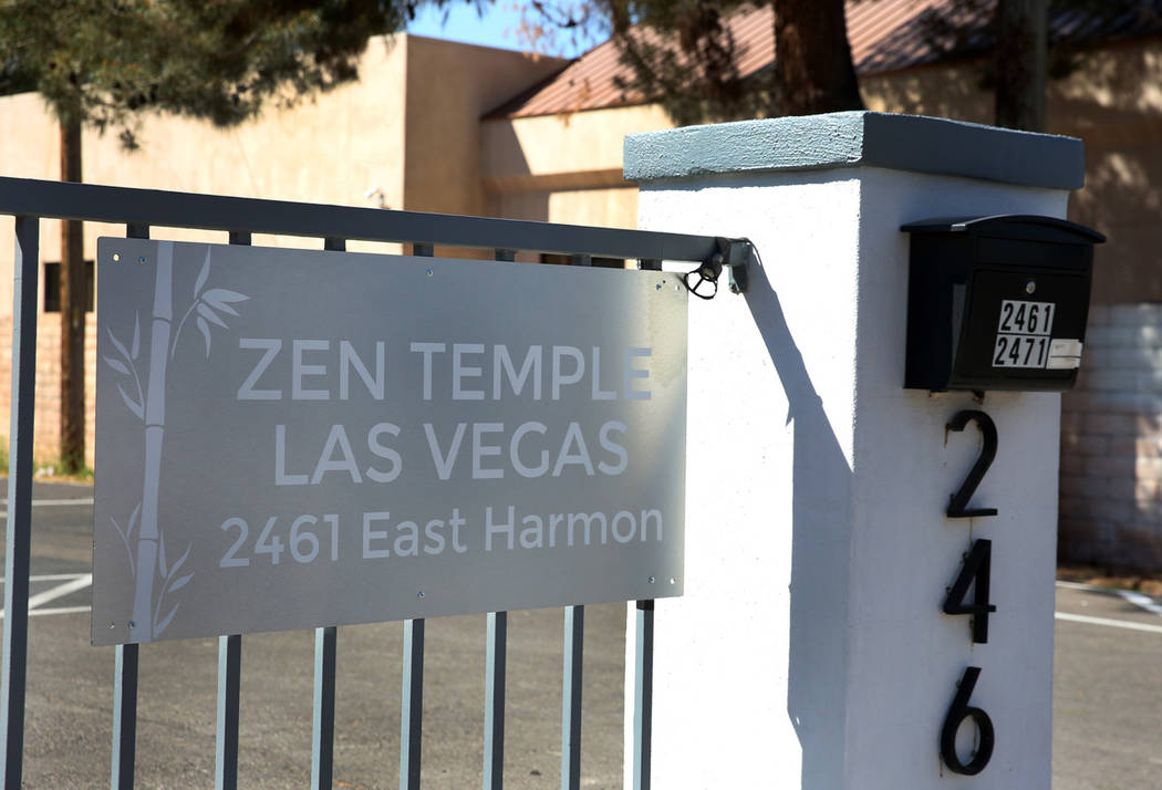 El Templo ZEN en 2461 E. Harmon Avenue, el viernes 29 de marzo de 2019 en Las Vegas. (Bizuayehu ...