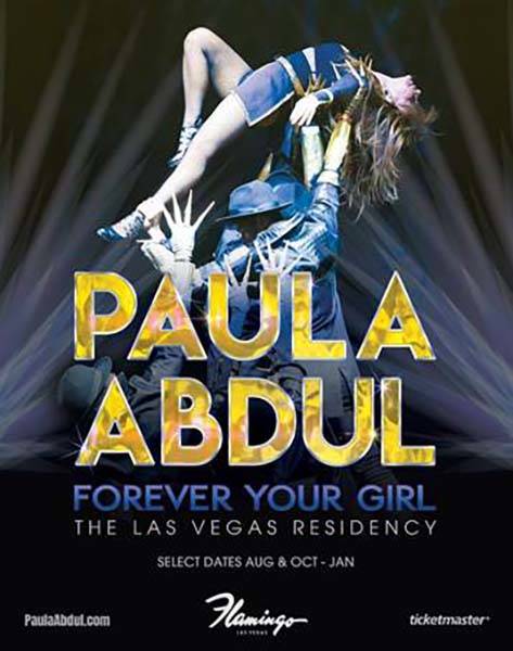 Una imagen promocional de la próxima residencia "Paula Abdul: Forever Your Girl" en Flamingo L ...