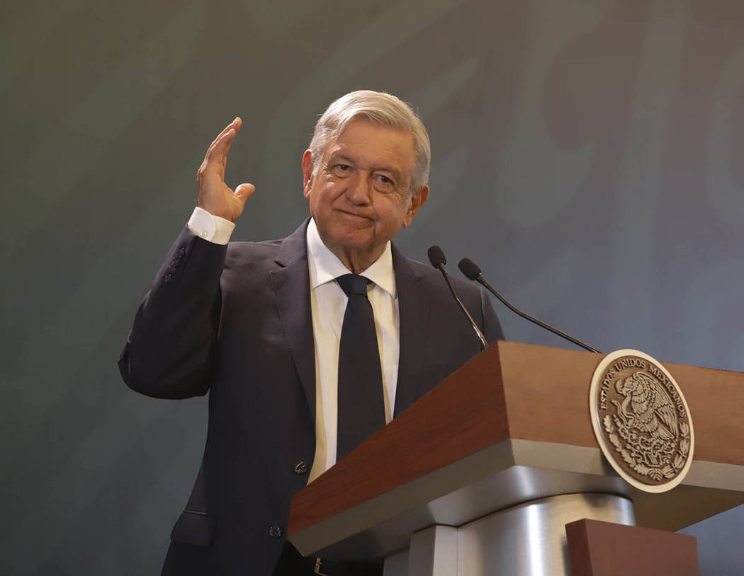 ARCHIVO. Pachuca, 8 May 2019 (Notimex- Gustavo Durán).- El presidente de México, Andrés Manu ...