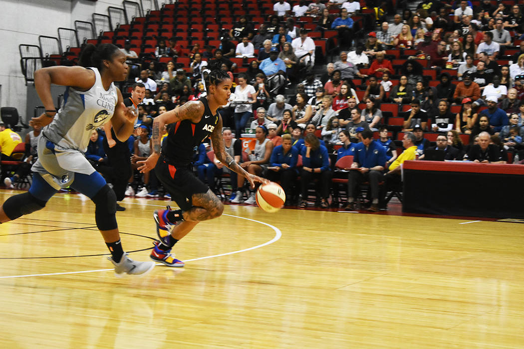 Las Vegas Aces cayeron por ajustado marcador de 75-79 ante Minnesota Lynx, en juego de preparac ...