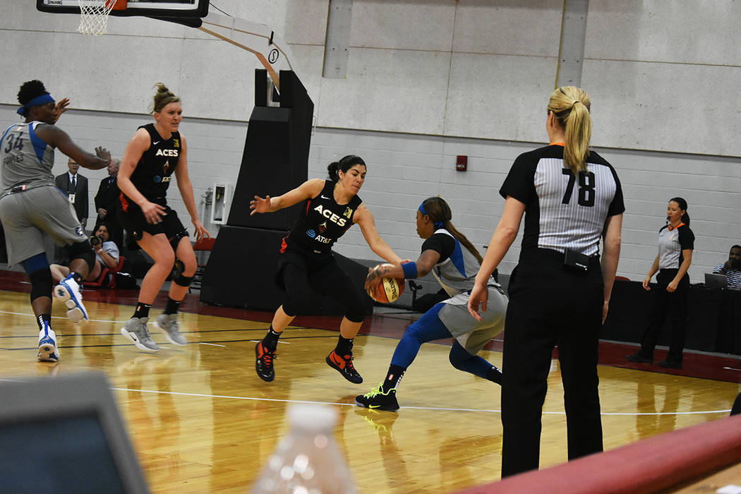 Las Vegas Aces cayeron por ajustado marcador de 75-79 ante Minnesota Lynx, en juego de preparac ...