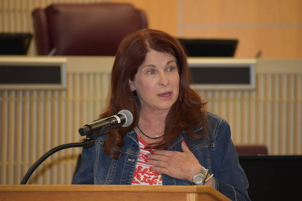 Debra March, alcaldesa de la ciudad de Henderson. Jueves 30 de mayo de 2019, en la Cámara del ...