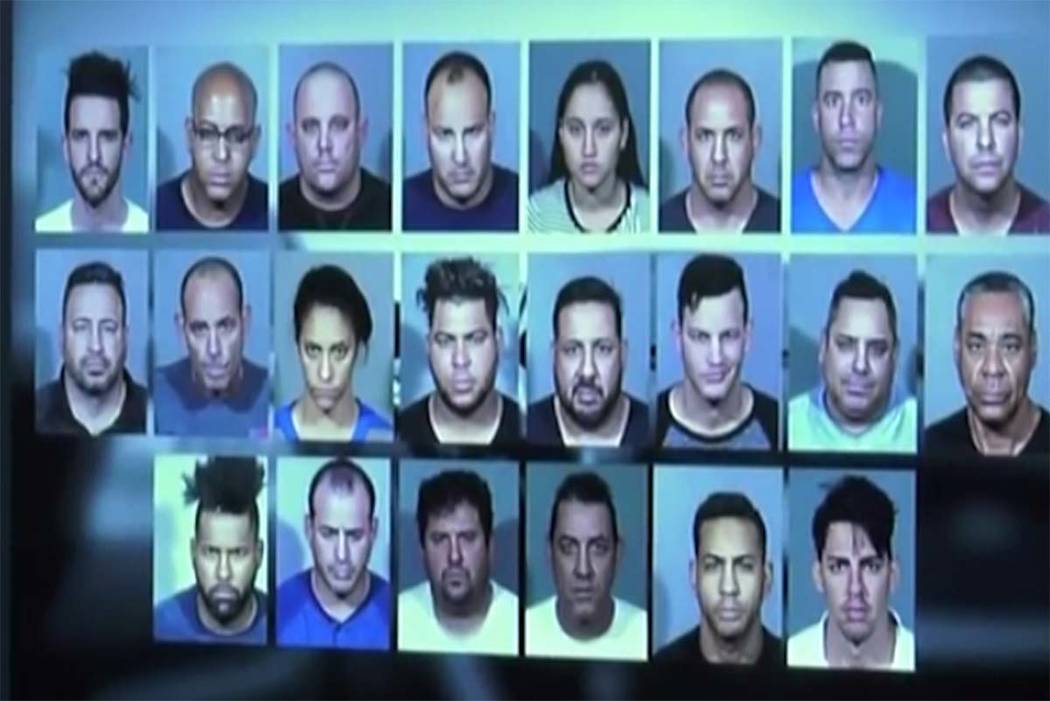 La policía de Las Vegas afirma que 25 personas fueron arrestadas por un plan para revender la ...