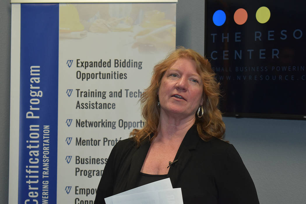 Tracy Larkin, directora adjunta de NDOT. Jueves 13 de junio de 2019 en el Centro de Recursos pa ...
