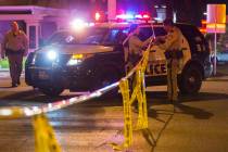La policía de Las Vegas investiga un tiroteo con un oficial involucrado en el área de West Sa ...