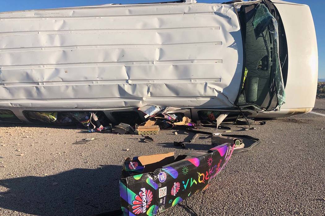 Una persona murió en un accidente en la carretera US 95 al norte de Searchlight, el lunes 1º ...