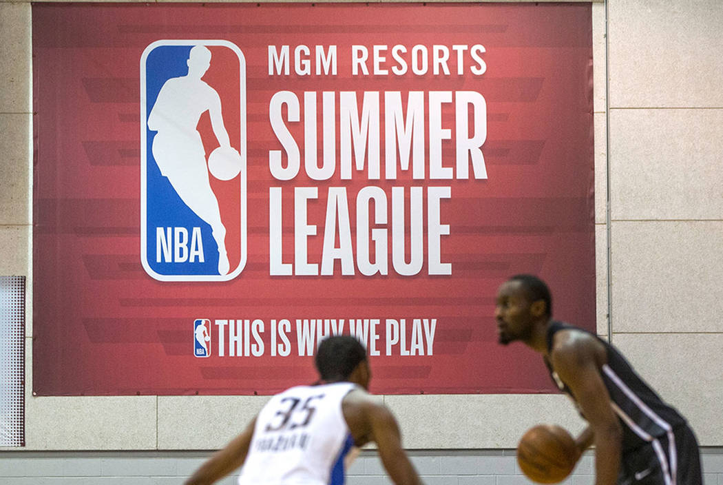 Liga de Verano de la NBA el viernes, 6 de julio de 2018 en el Thomas & Mack Center, en Las Vega ...